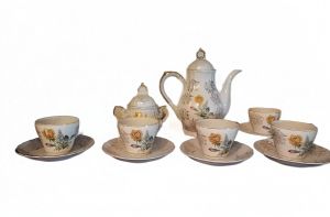 Juego De Te Vintage Porcelana Japonesa 5 Tazas Mas 2 Piezas Precio 840